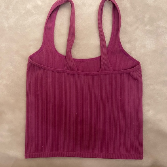 Source Unknown Fuchsia Ribbed Tank Top - Picture 2 of 2